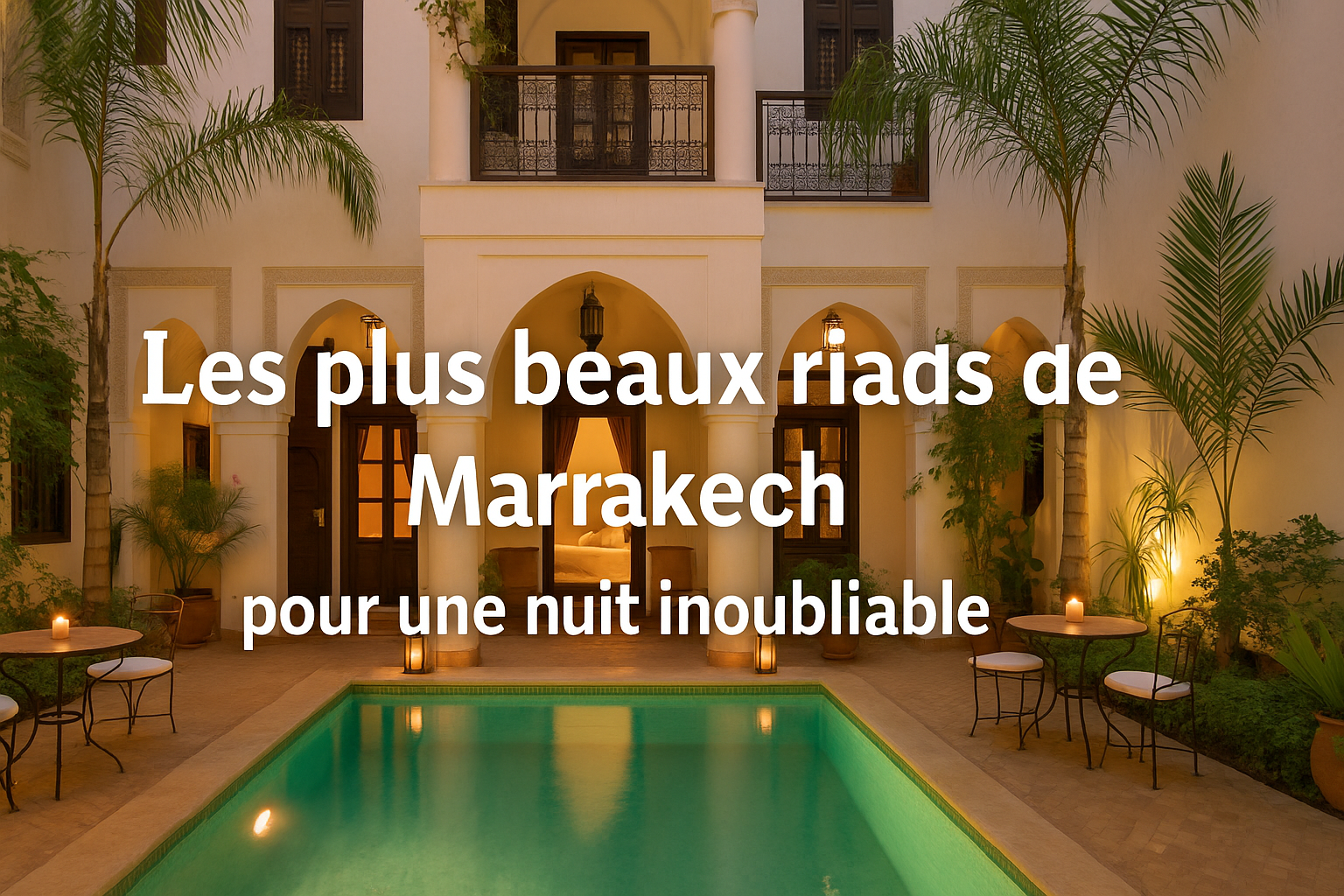 Les plus beaux riads de Marrakech pour une nuit inoubliable