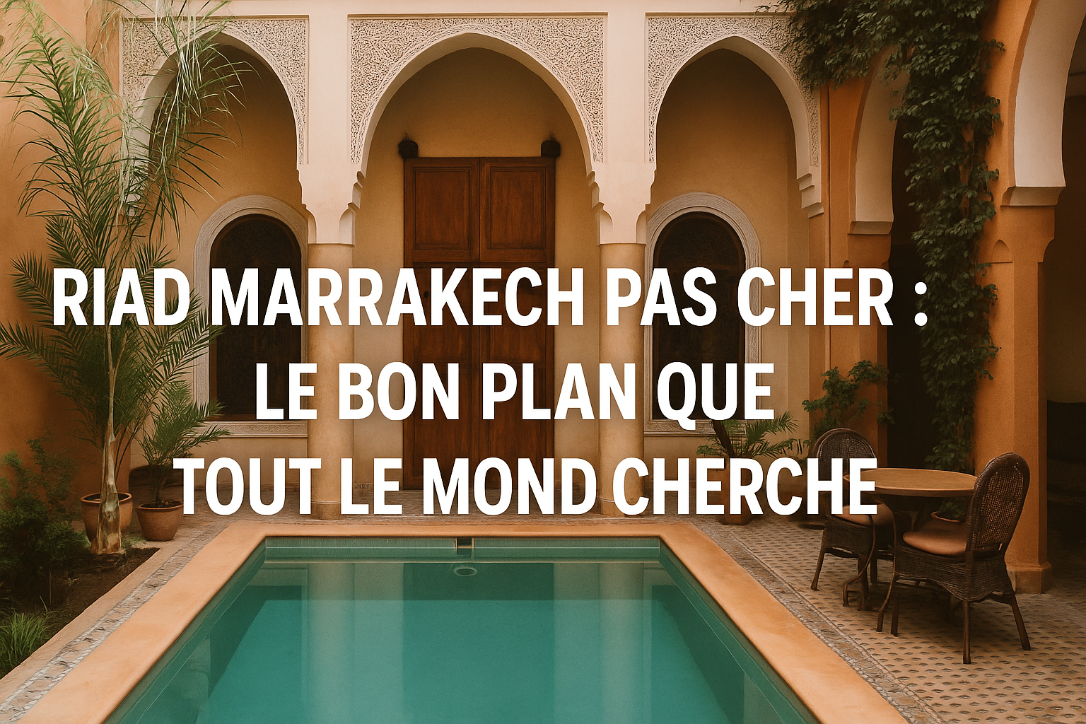 Riad Marrakech pas cher : le bon plan que tout le monde cherche