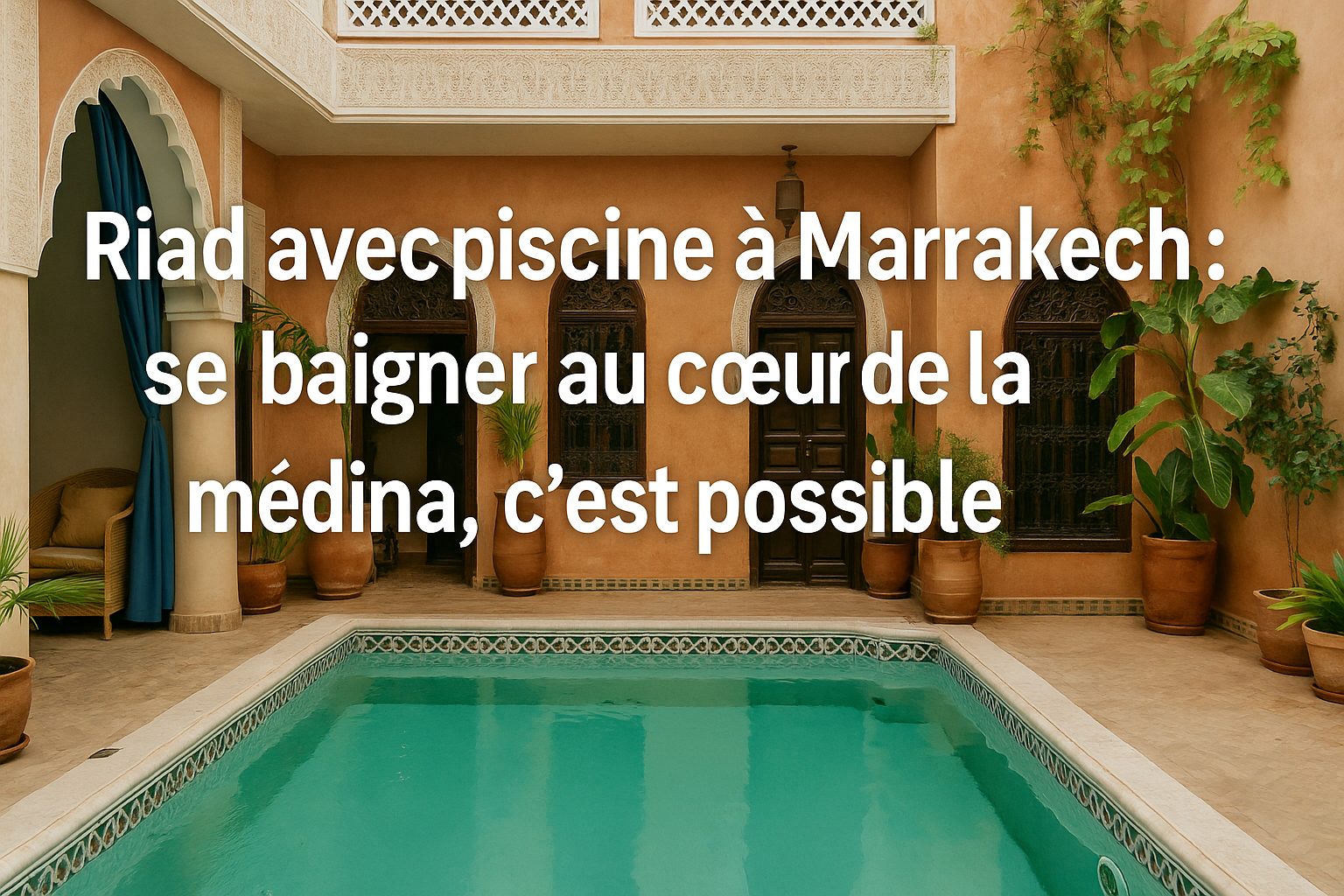 Riad avec piscine à Marrakech : se baigner au cœur de la médina, c&rsquo;est possible
