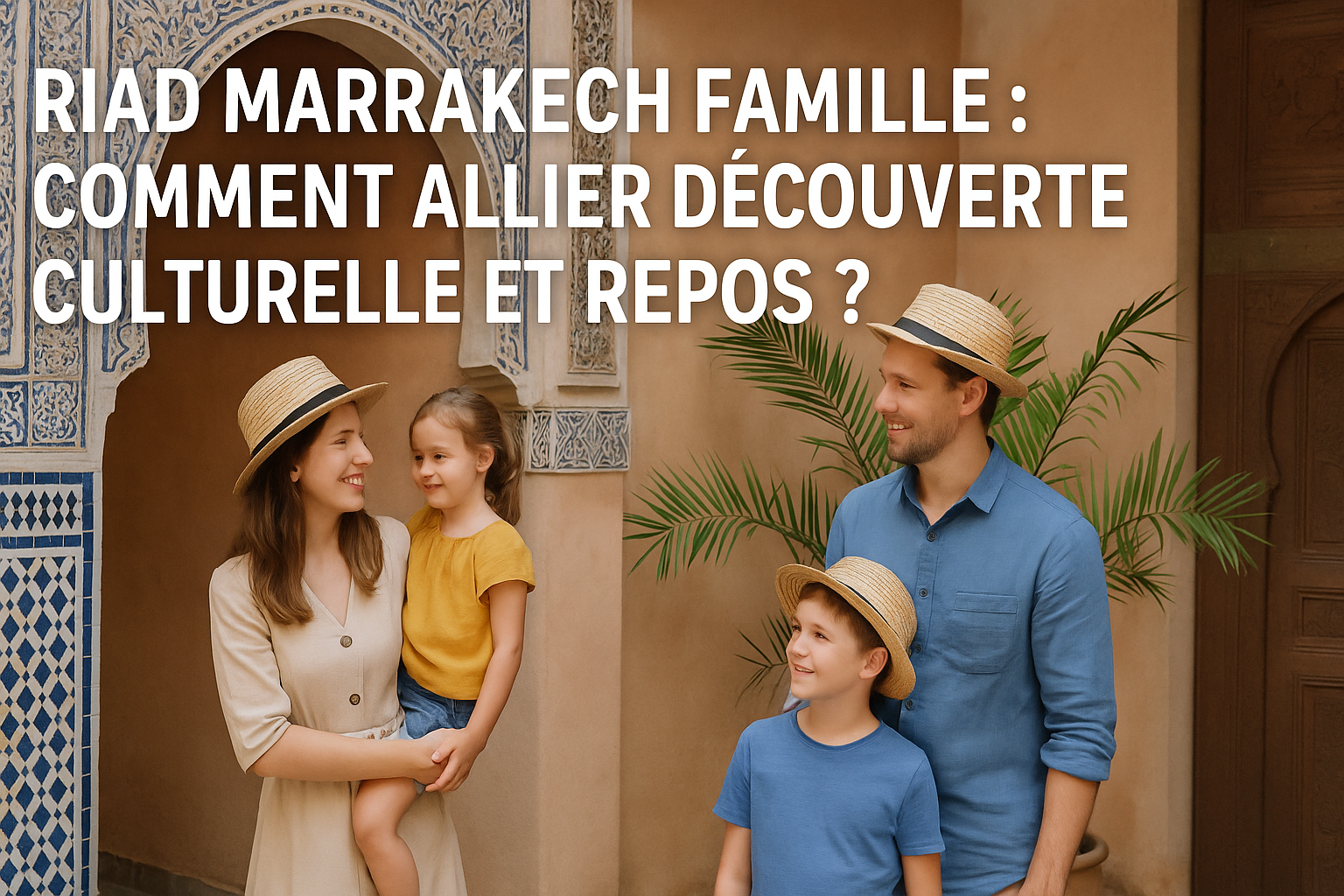 Riad Marrakech famille : comment allier découverte culturelle et repos ?